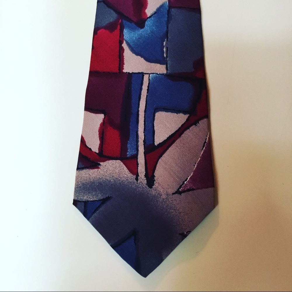 💥3 for 20$💥George Machado  100% Italian silk tie